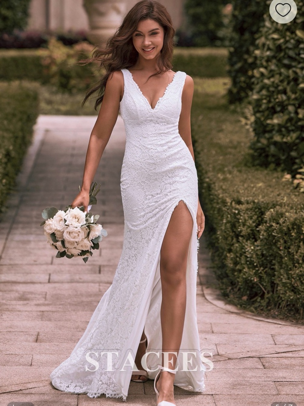 Bridal Gown with Slit